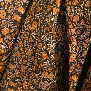 Free People Velvet pattern blazer